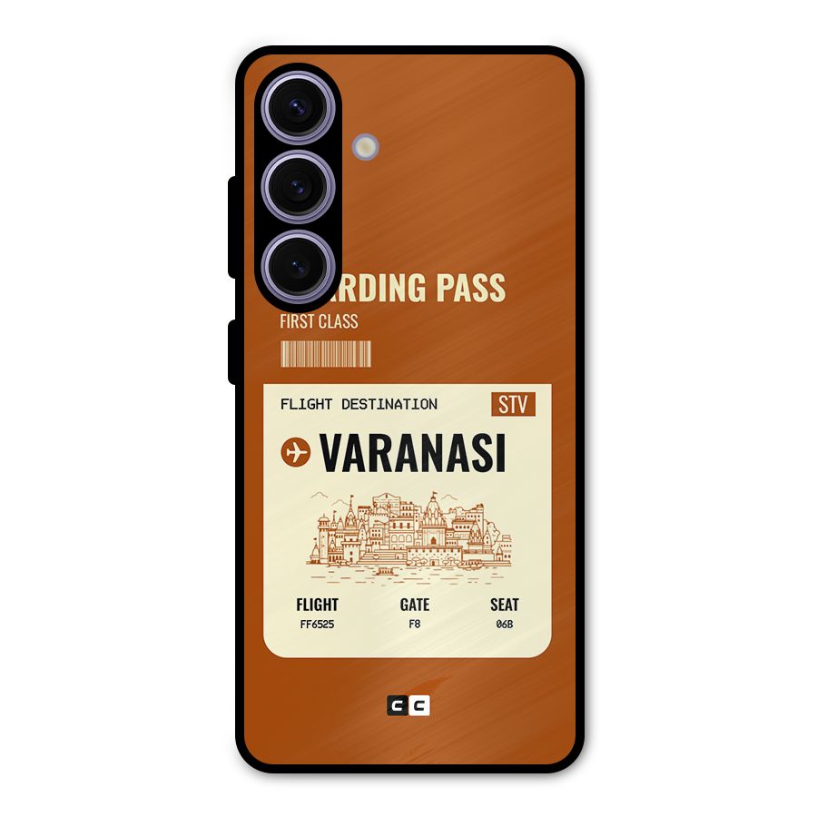 Varanasi Boarding Pass Metal Back Case for Galaxy S24