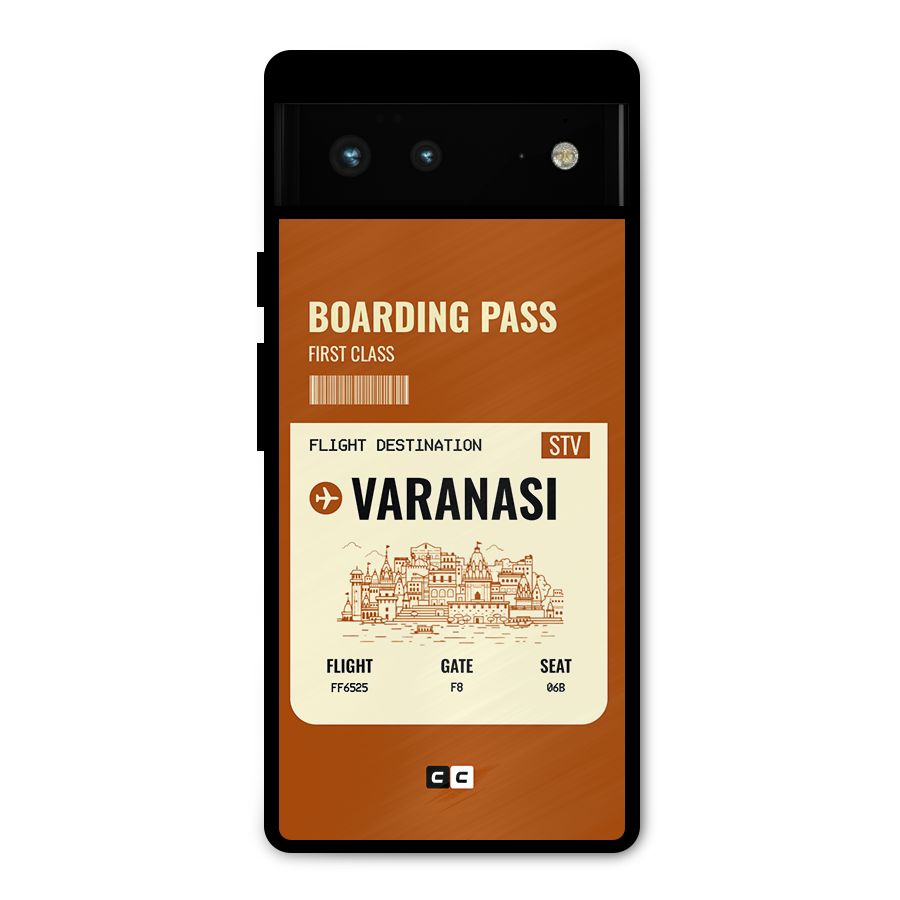 Varanasi Boarding Pass Metal Back Case for Google Pixel 6
