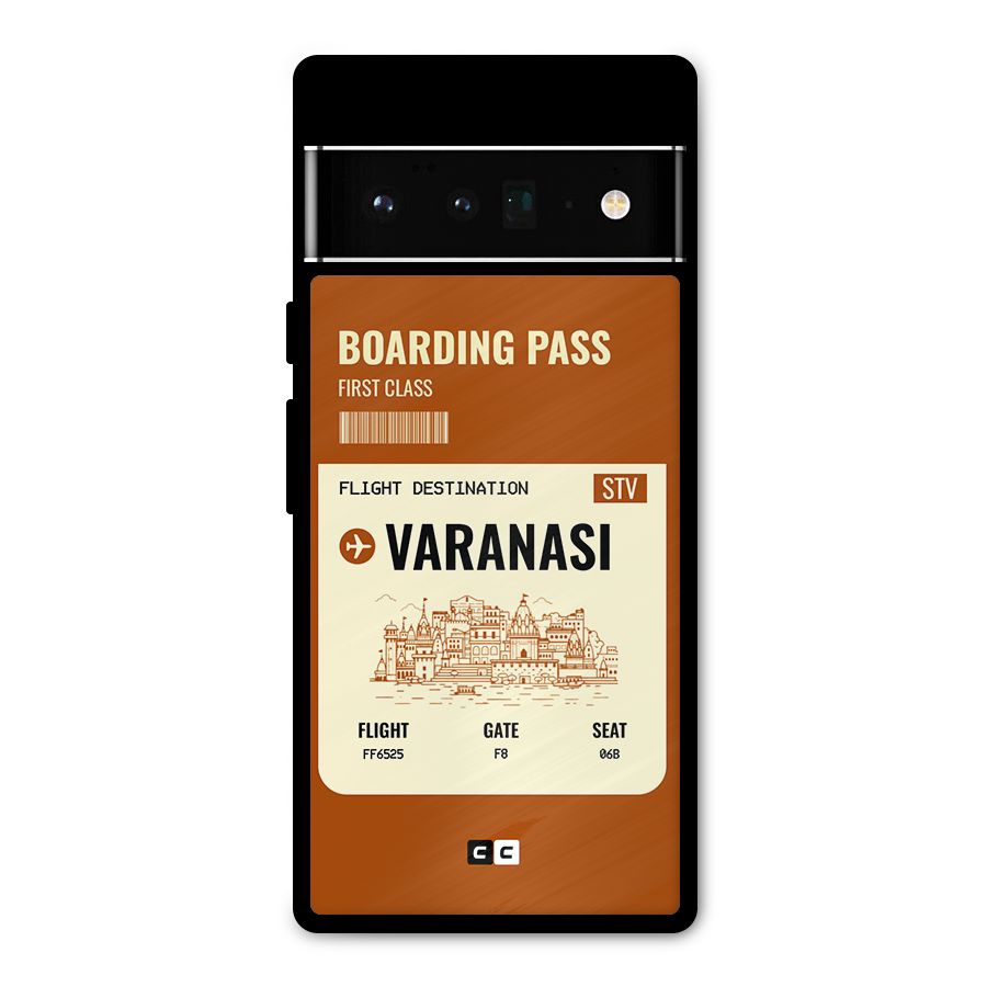 Varanasi Boarding Pass Metal Back Case for Google Pixel 6 Pro