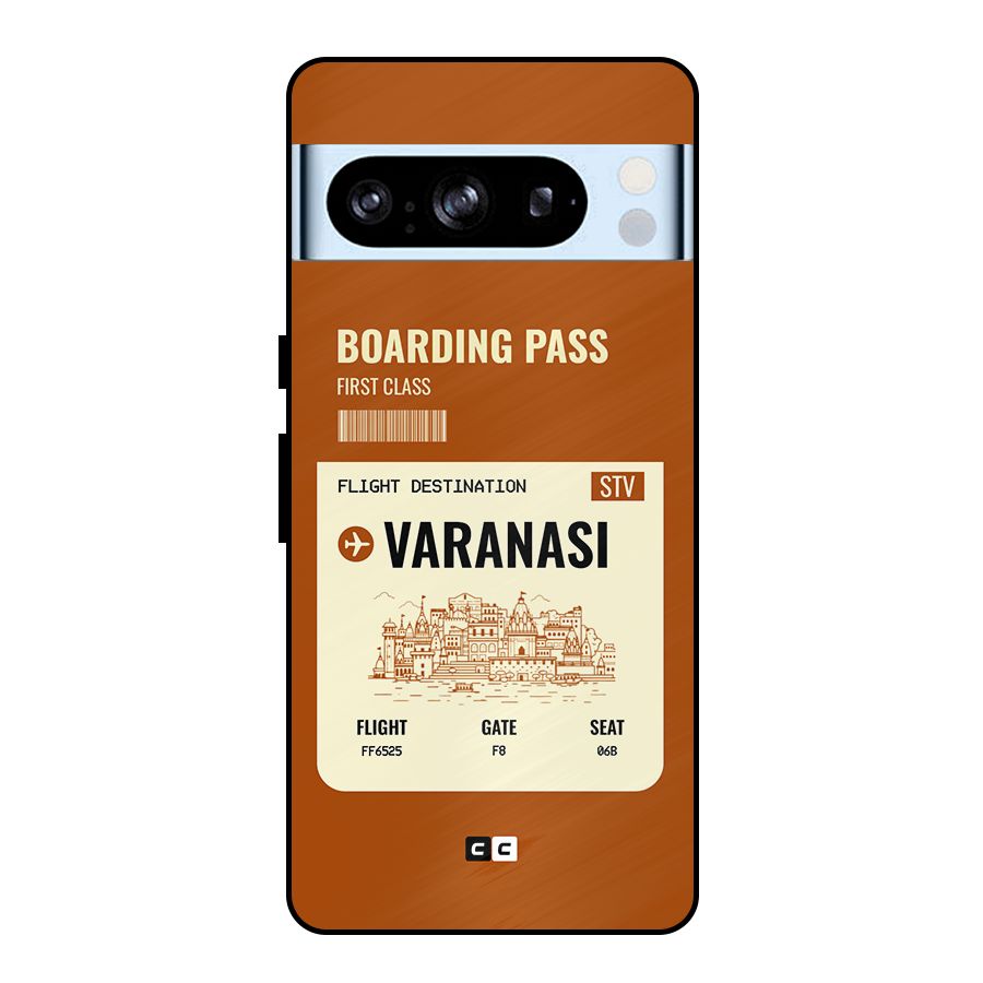 Varanasi Boarding Pass Metal Back Case for Google Pixel 8 Pro