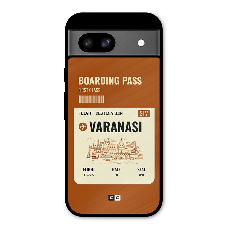 Varanasi Boarding Pass Metal Back Case for Google Pixel 8a