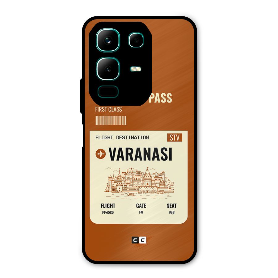 Varanasi Boarding Pass Metal Back Case for Infinix Note 50x