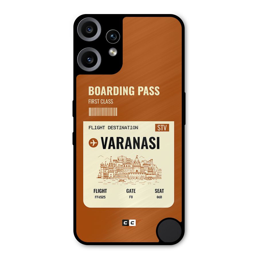 Varanasi Boarding Pass Metal Back Case for Nothing CMF Phone 2 Pro