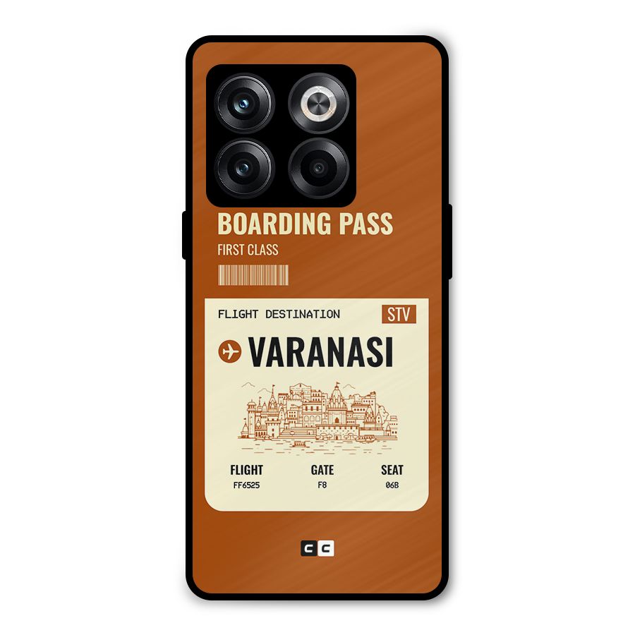 Varanasi Boarding Pass Metal Back Case for OnePlus 10T