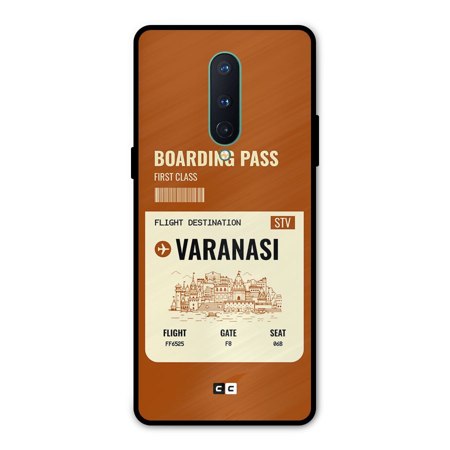 Varanasi Boarding Pass Metal Back Case for OnePlus 8