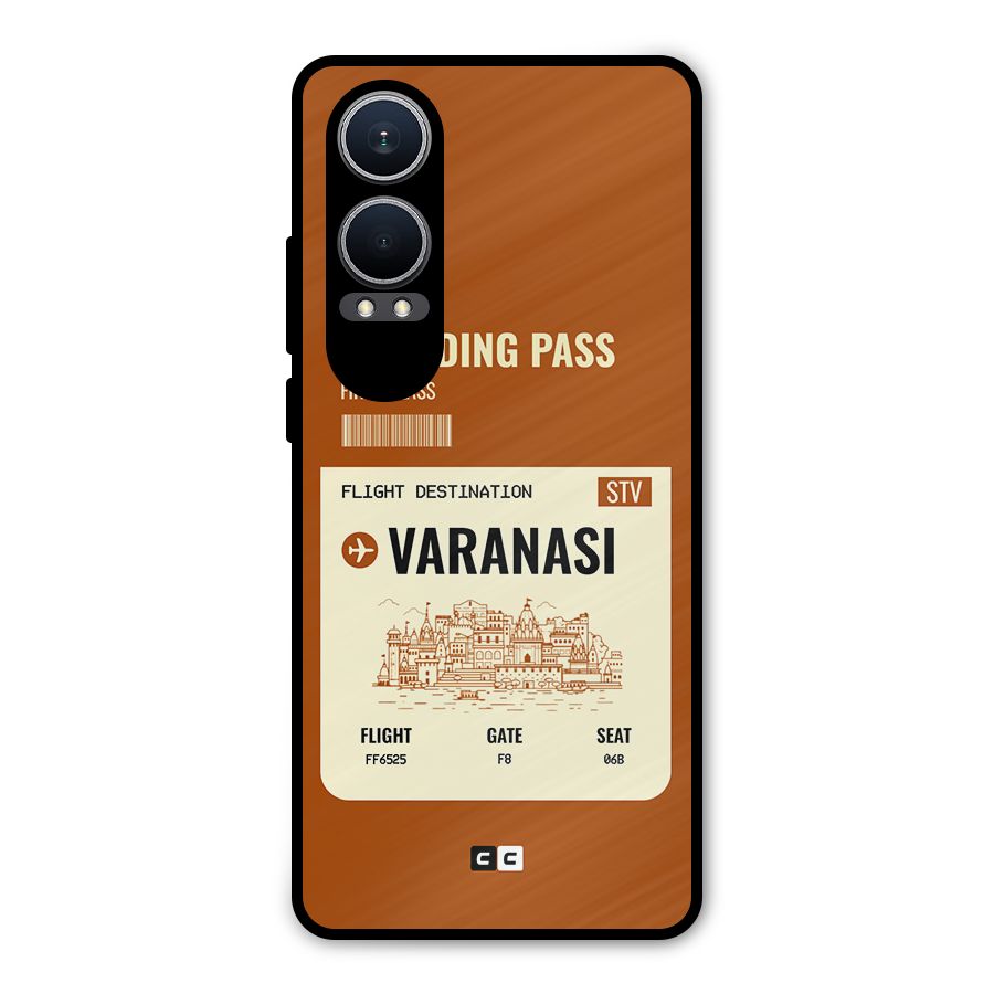 Varanasi Boarding Pass Metal Back Case for OnePlus Nord CE4 Lite