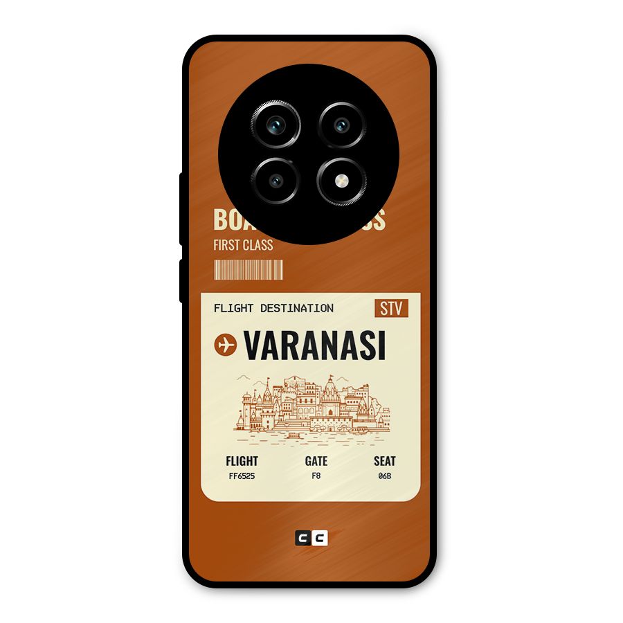 Varanasi Boarding Pass Metal Back Case for Realme 13 Pro