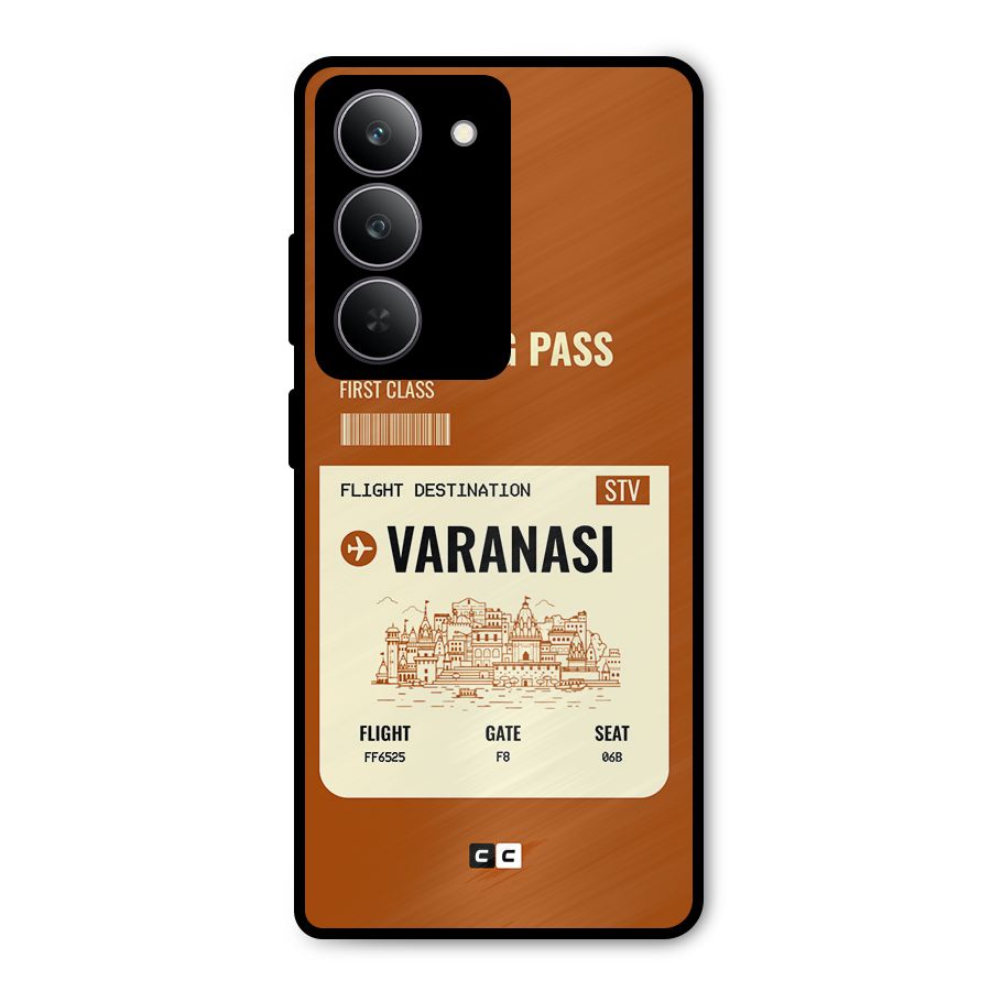 Varanasi Boarding Pass Metal Back Case for Realme 14x
