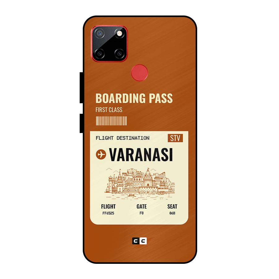 Varanasi Boarding Pass Metal Back Case for Realme C12