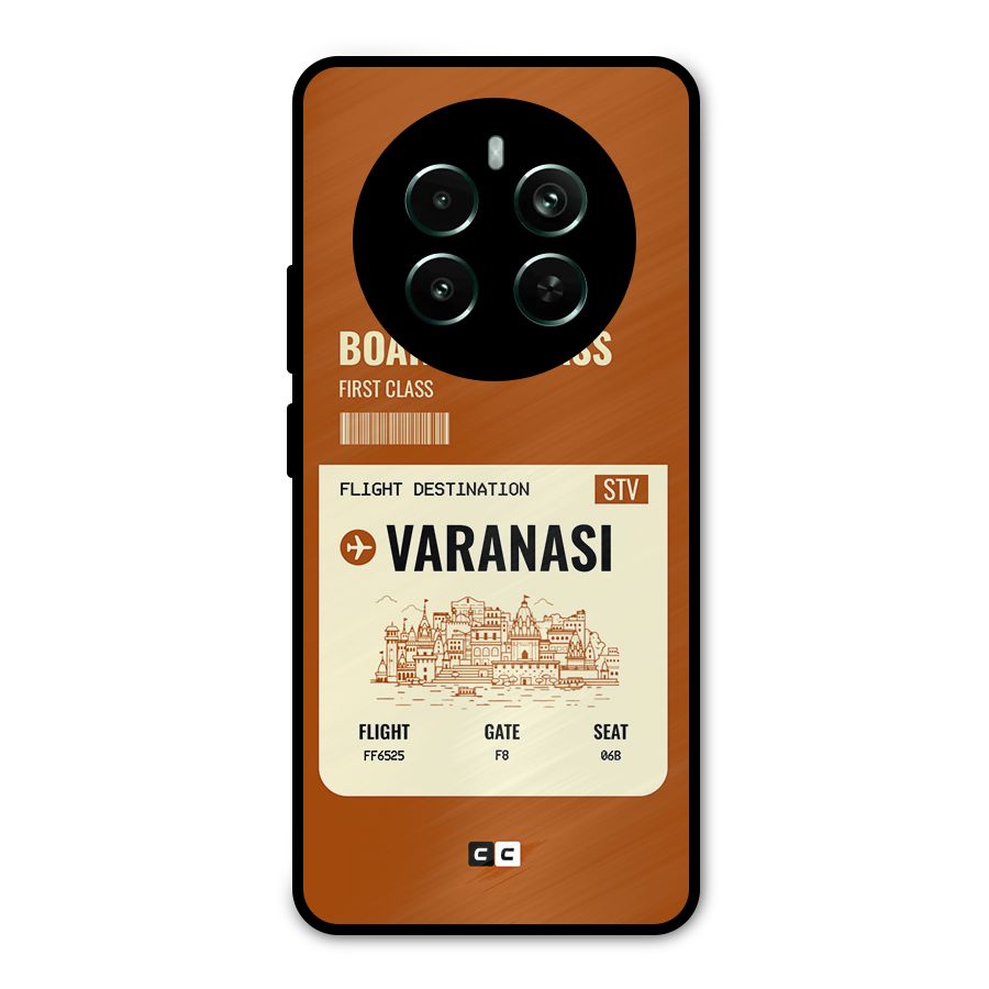 Varanasi Boarding Pass Metal Back Case for Realme Narzo 70 Pro
