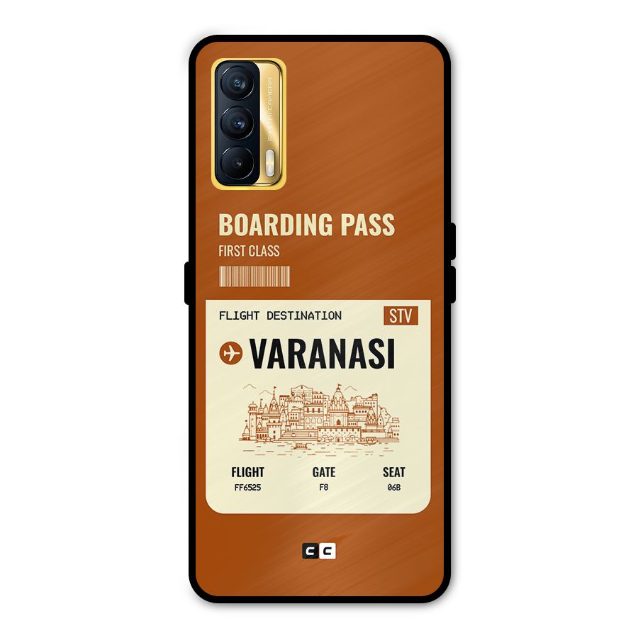 Varanasi Boarding Pass Metal Back Case for Realme X7