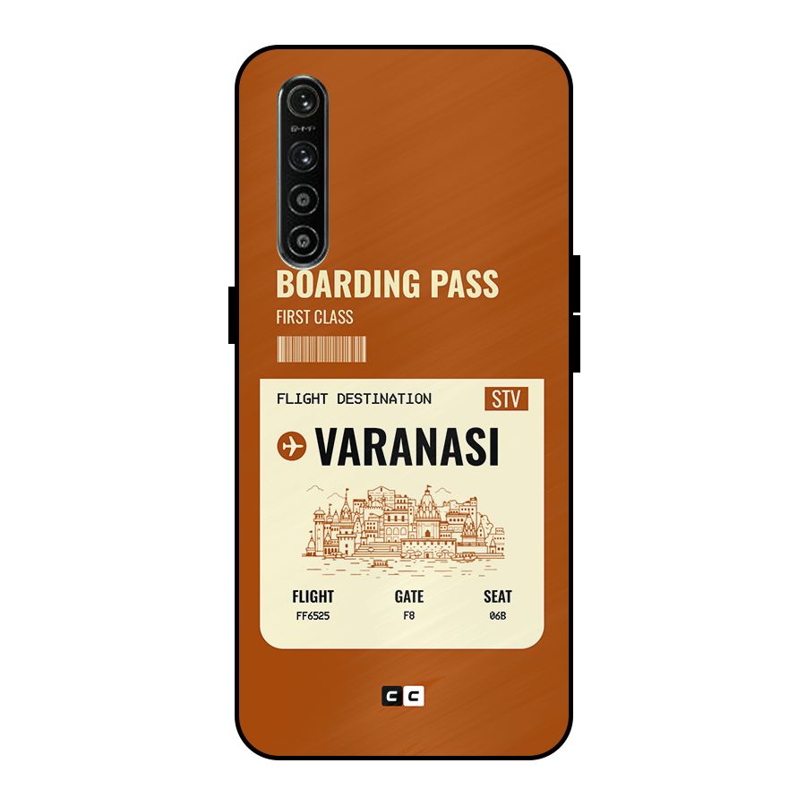 Varanasi Boarding Pass Metal Back Case for Realme XT