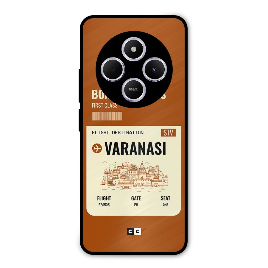 Varanasi Boarding Pass Metal Back Case for Redmi A4