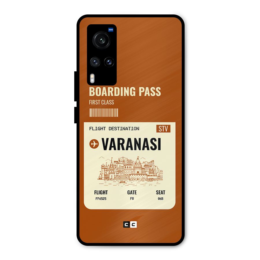 Varanasi Boarding Pass Metal Back Case for Vivo X60