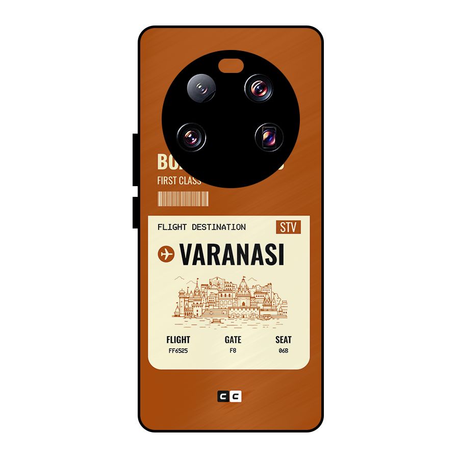Varanasi Boarding Pass Metal Back Case for Xiaomi 13 Ultra