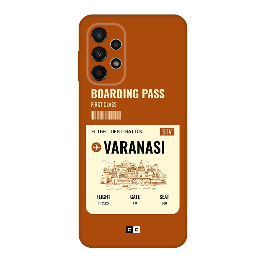 Varanasi Boarding Pass Original Polycarbonate Back Case for Galaxy A23