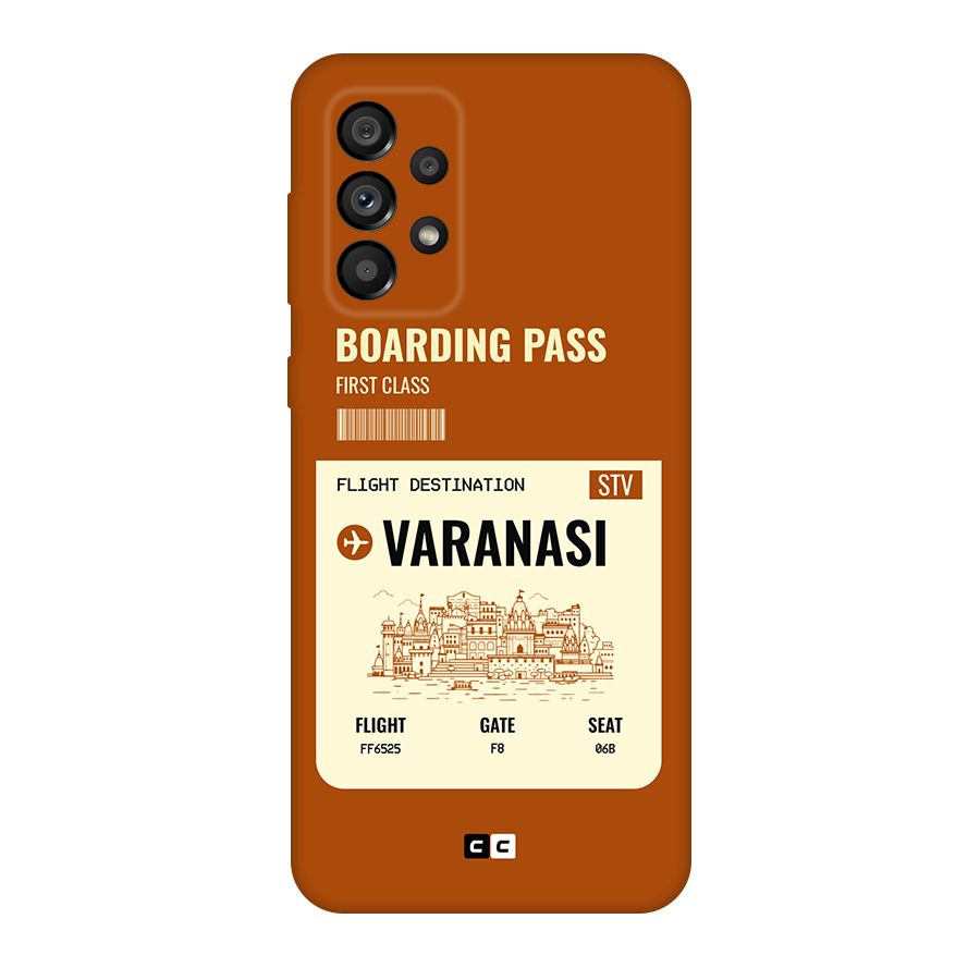 Varanasi Boarding Pass Original Polycarbonate Back Case for Galaxy A73 5G