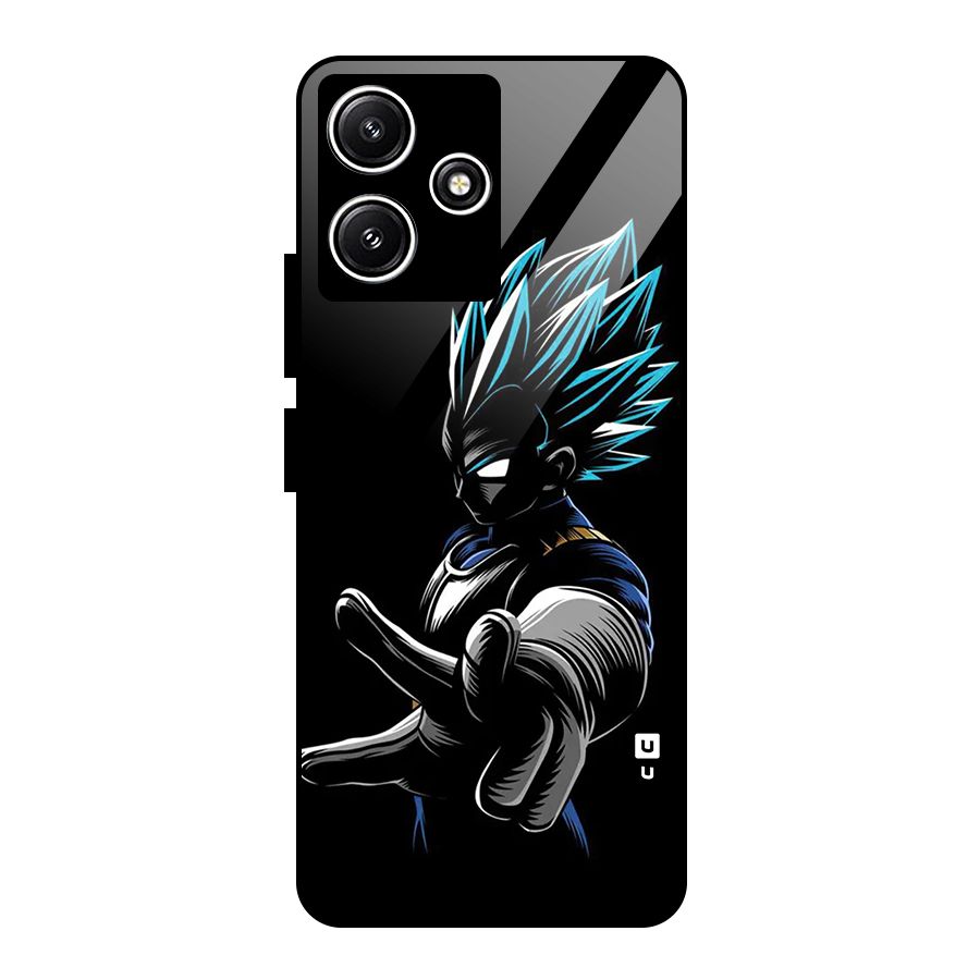 Vegeta Super Saiyan Glass Back Case for Poco M6 Pro