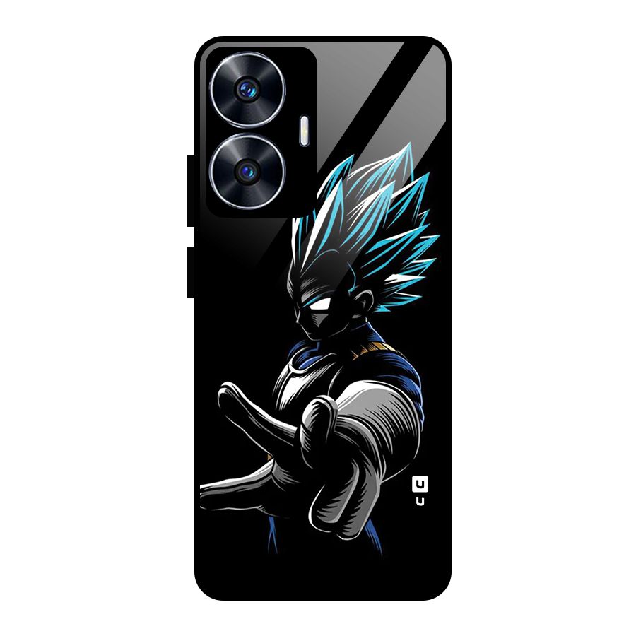 Vegeta Super Saiyan Glass Back Case for Realme Narzo N55