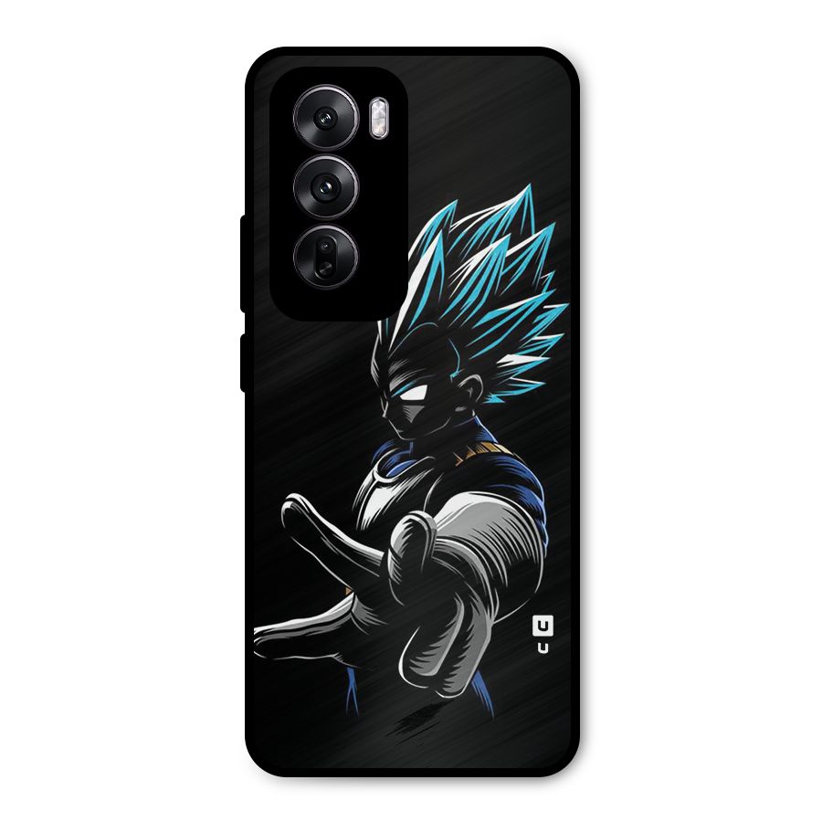 Vegeta Super Saiyan Metal Back Case for Oppo Reno12