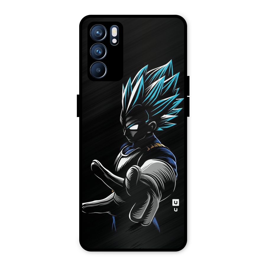 Vegeta Super Saiyan Metal Back Case for Oppo Reno6 5G