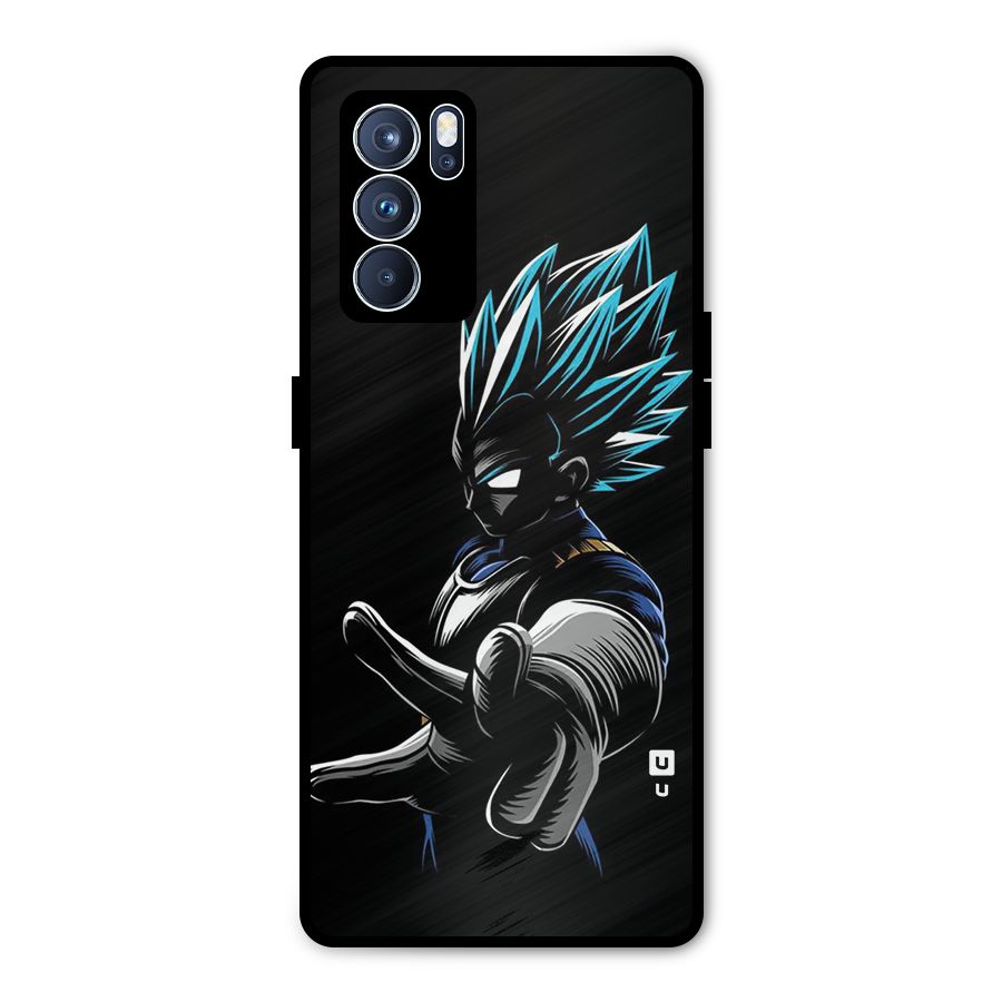 Vegeta Super Saiyan Metal Back Case for Oppo Reno6 Pro 5G