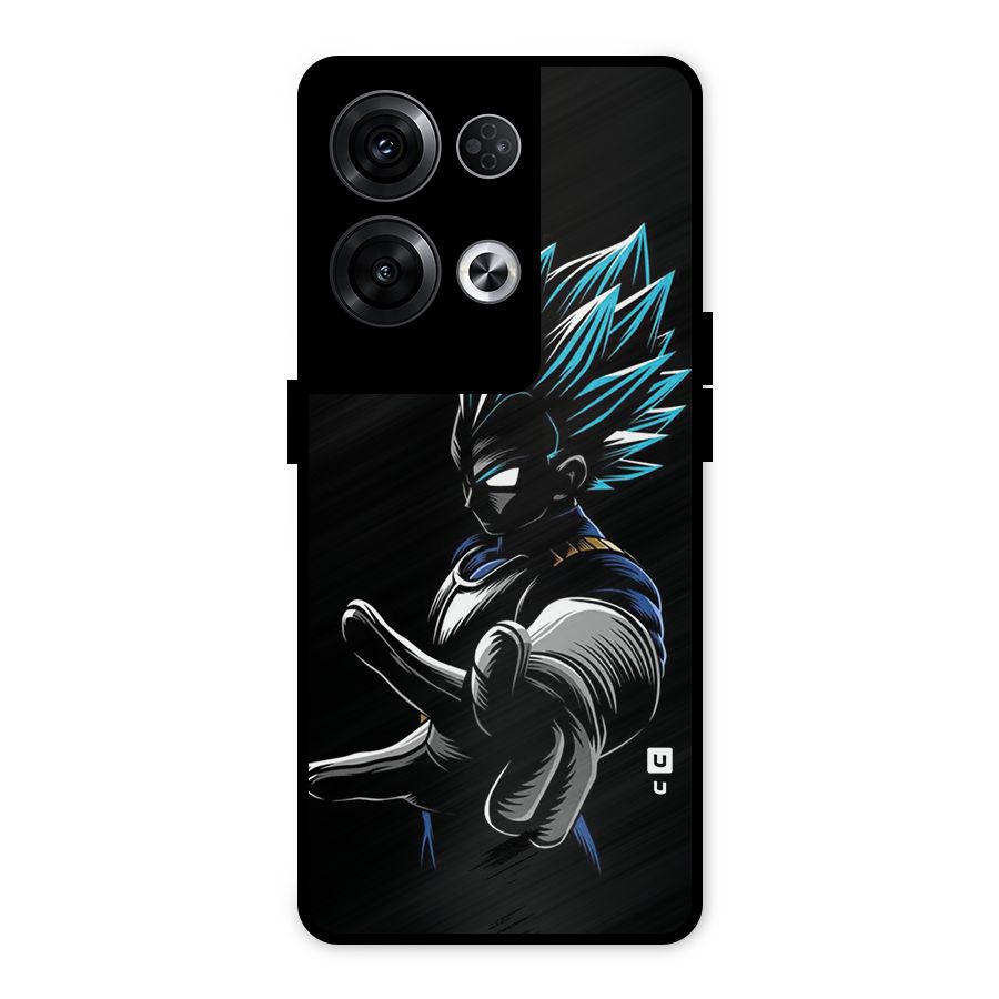Vegeta Super Saiyan Metal Back Case for Oppo Reno8 Pro 5G