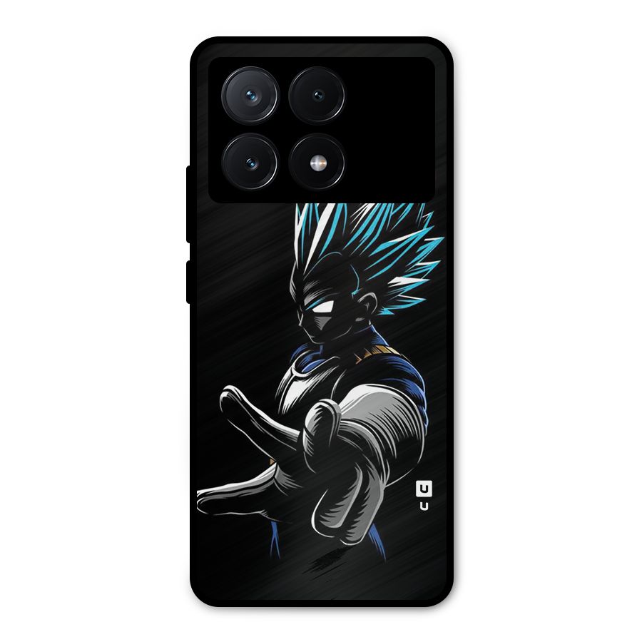 Vegeta Super Saiyan Metal Back Case for Poco X6 Pro