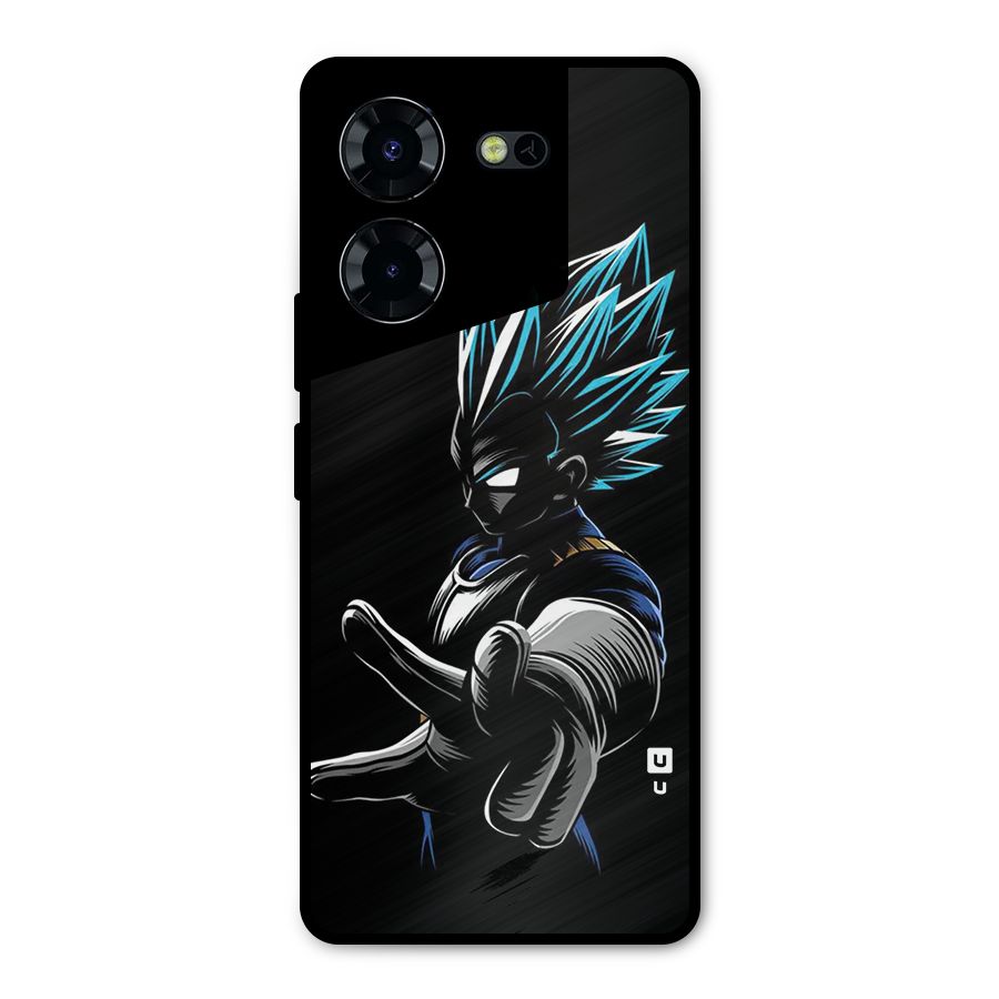 Vegeta Super Saiyan Metal Back Case for Tecno Pova 5 Pro 5G