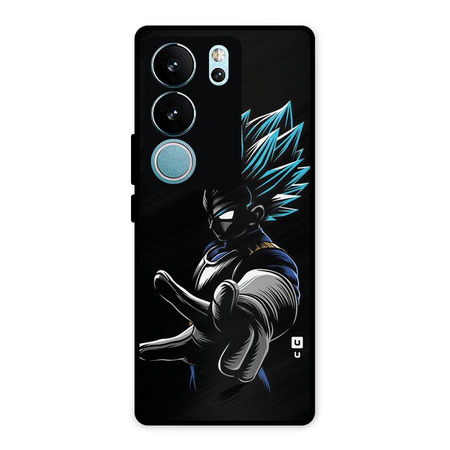 Vegeta Super Saiyan Metal Back Case for Vivo V29 Pro