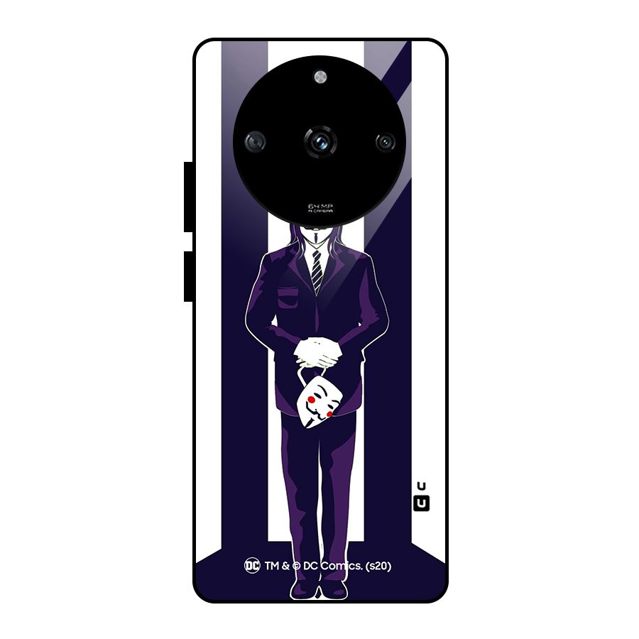 Vendetta Gentleman Holding Mask Illustration Glass Back Case for Realme Narzo 60 5G