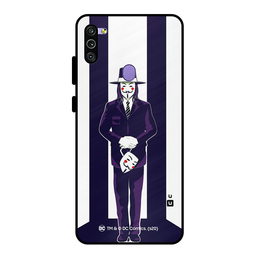 Vendetta Gentleman Holding Mask Illustration Metal Back Case for Galaxy M11