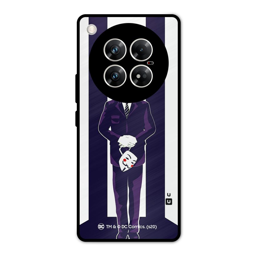 Vendetta Gentleman Holding Mask Illustration Metal Back Case for Infinix Zero 40 5G