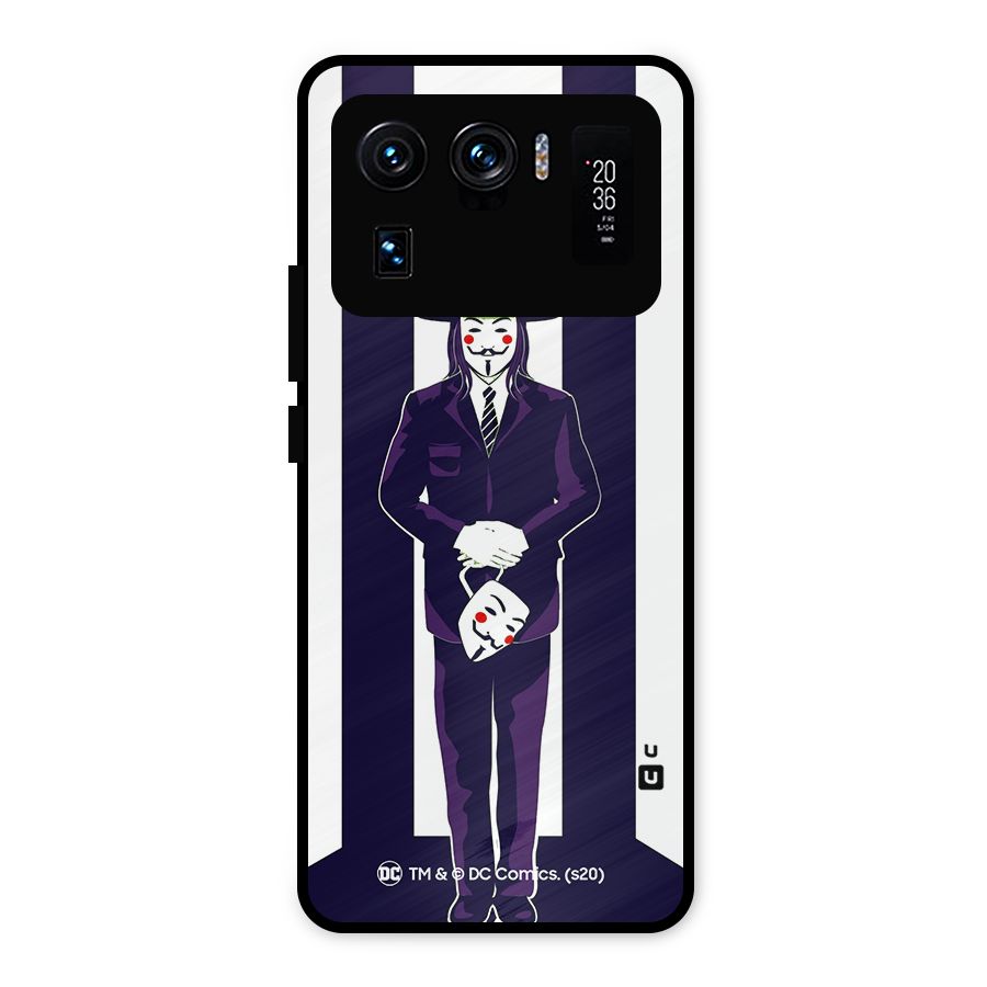 Vendetta Gentleman Holding Mask Illustration Metal Back Case for Mi 11 Ultra