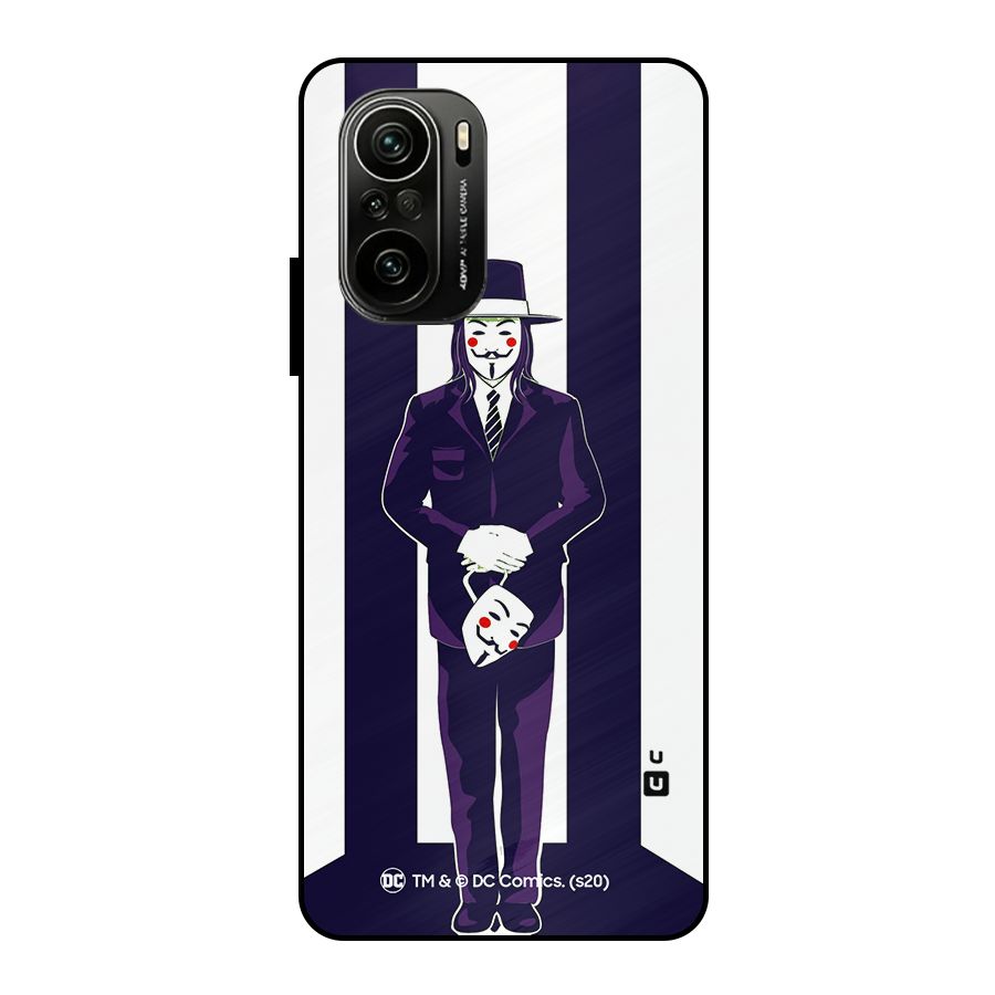Vendetta Gentleman Holding Mask Illustration Metal Back Case for Mi 11x