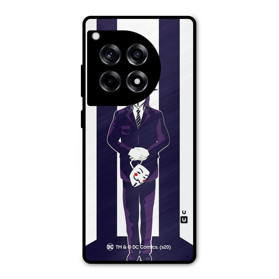 Vendetta Gentleman Holding Mask Illustration Metal Back Case for OnePlus 12R