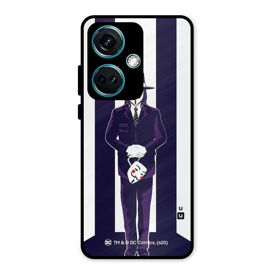 Vendetta Gentleman Holding Mask Illustration Metal Back Case for OnePlus Nord CE 3 5G