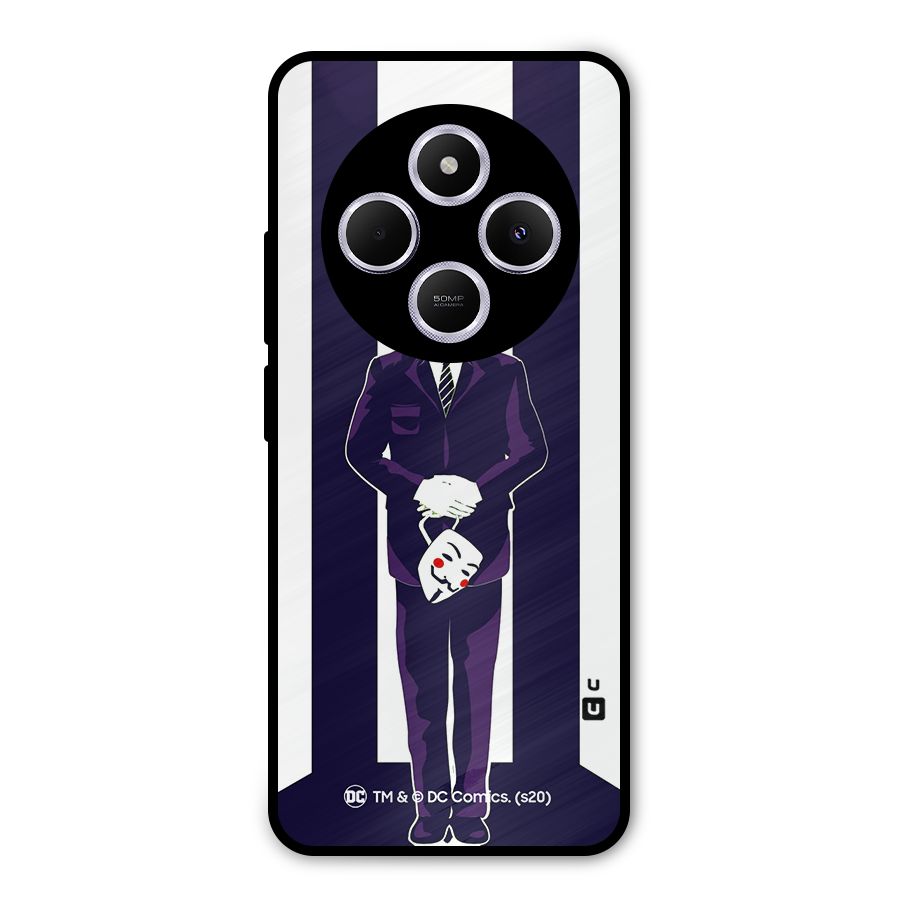 Vendetta Gentleman Holding Mask Illustration Metal Back Case for Poco M7