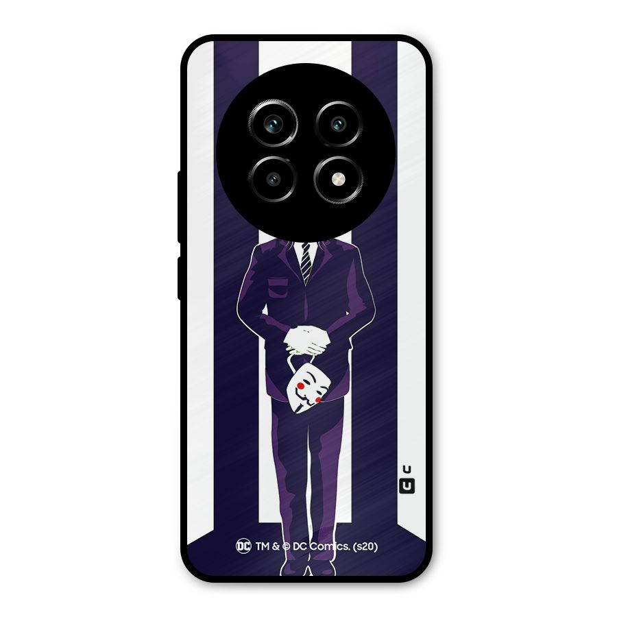 Vendetta Gentleman Holding Mask Illustration Metal Back Case for Realme 13 Pro