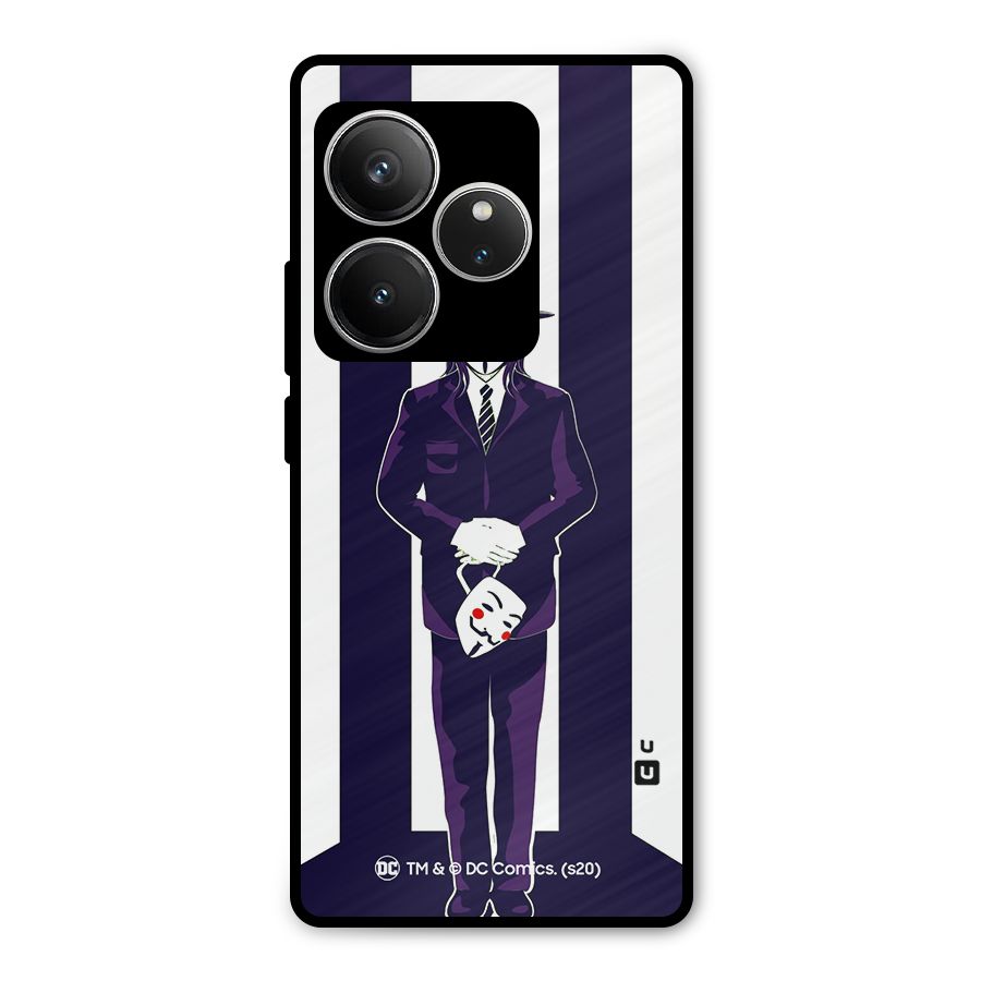 Vendetta Gentleman Holding Mask Illustration Metal Back Case for Realme GT 6