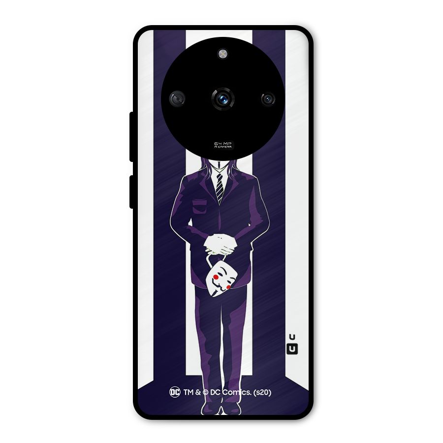 Vendetta Gentleman Holding Mask Illustration Metal Back Case for Realme Narzo 60 5G