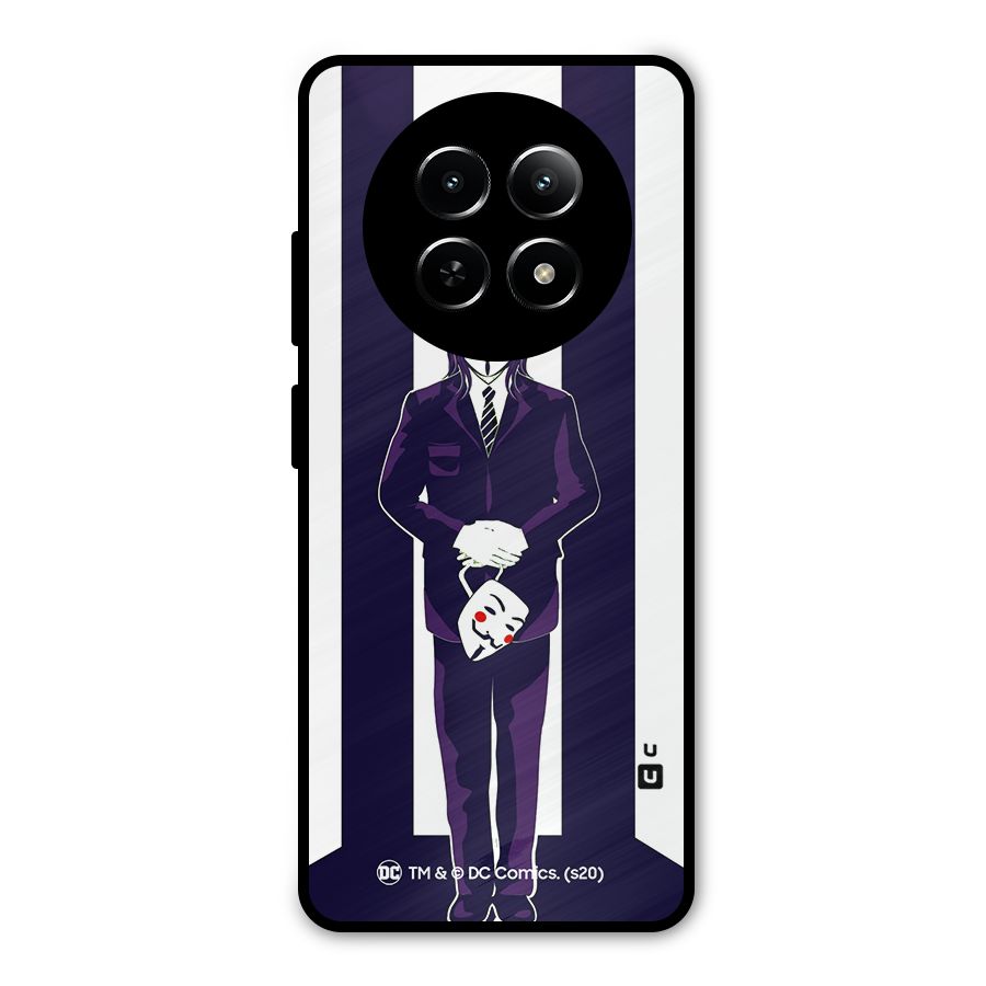 Vendetta Gentleman Holding Mask Illustration Metal Back Case for Realme Narzo 70x 5G