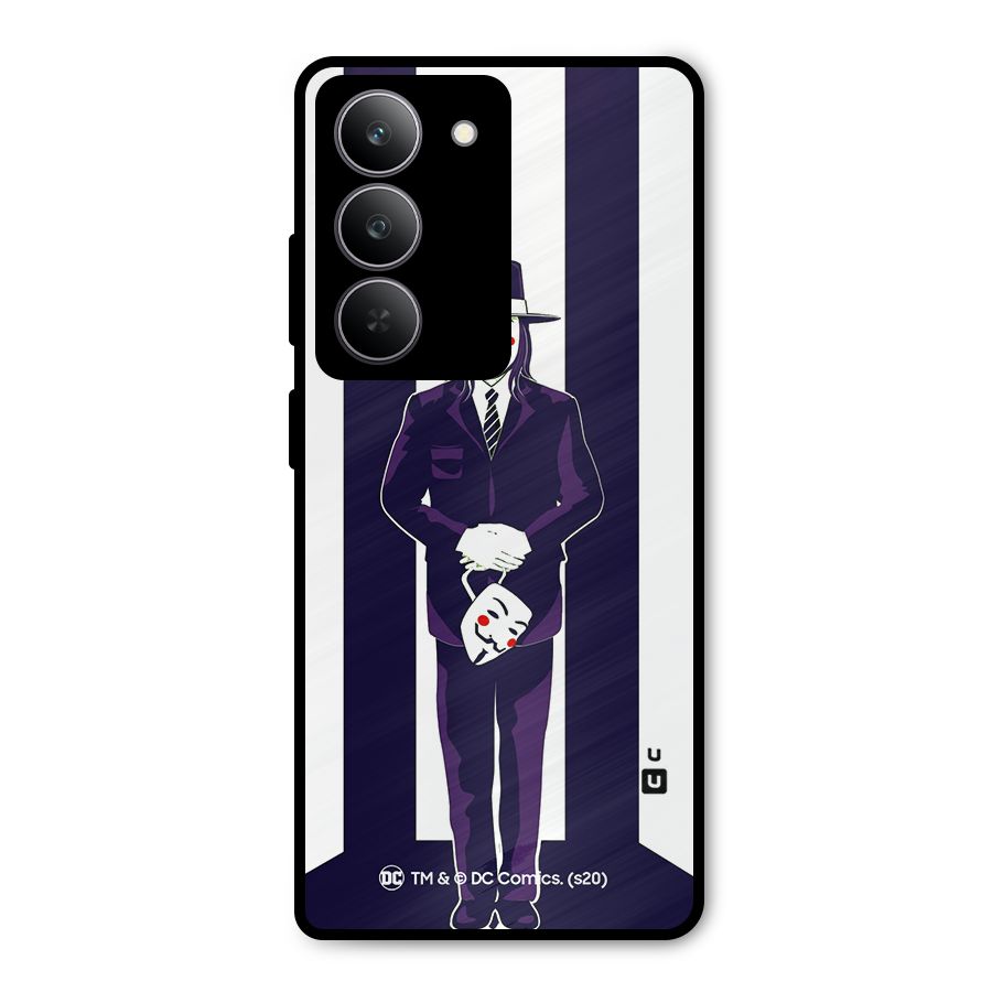 Vendetta Gentleman Holding Mask Illustration Metal Back Case for Realme P3x