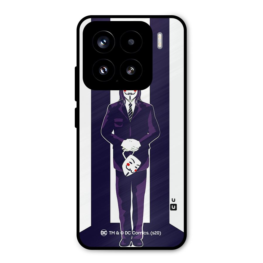 Vendetta Gentleman Holding Mask Illustration Metal Back Case for Xiaomi 15