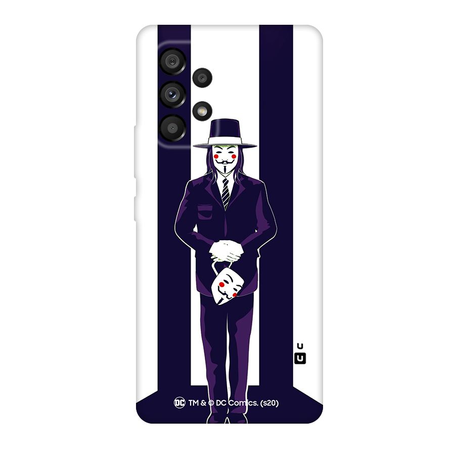 Vendetta Gentleman Holding Mask Illustration Original Polycarbonate Back Case for Galaxy A53 5G