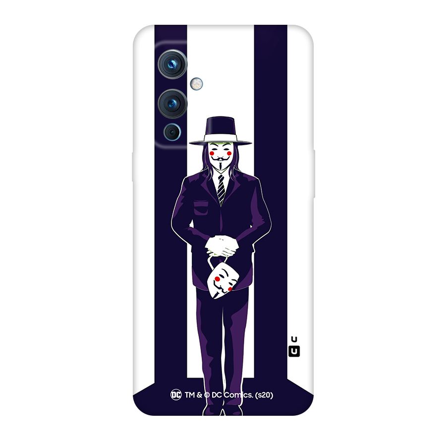 Vendetta Gentleman Holding Mask Illustration Original Polycarbonate Back Case for OnePlus 9