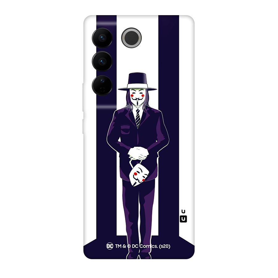 Vendetta Gentleman Holding Mask Illustration Original Polycarbonate Back Case for Vivo V27