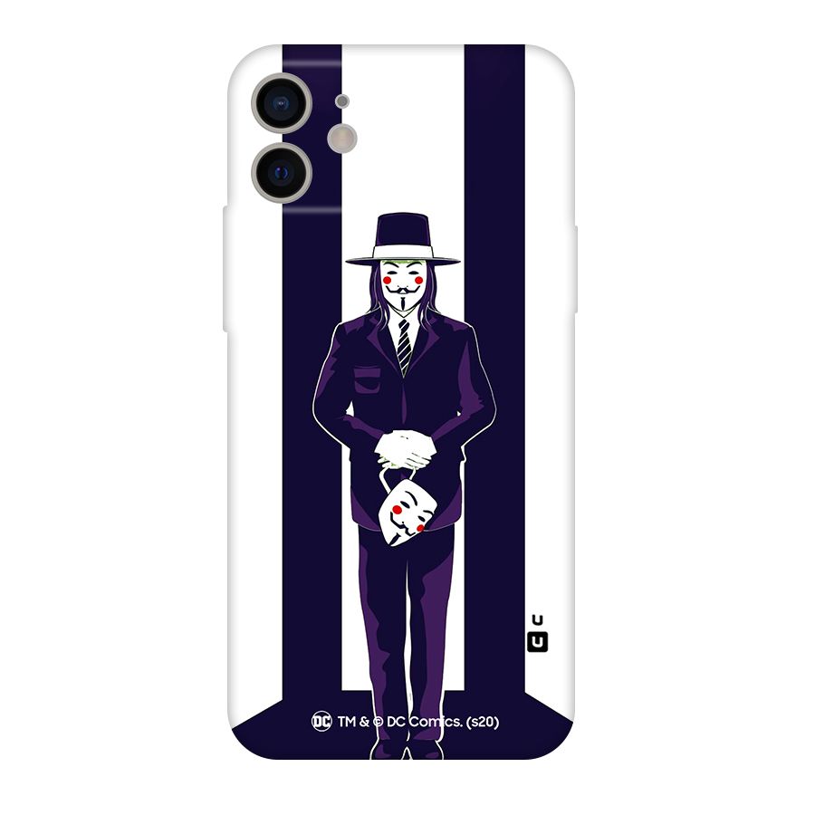 Vendetta Gentleman Holding Mask Illustration Original Polycarbonate Back Case for iPhone 11