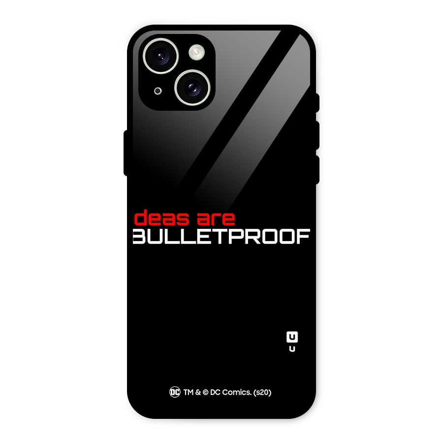 Vendetta Ideas are Bulletproof Glass Back Case for iPhone 15 Plus