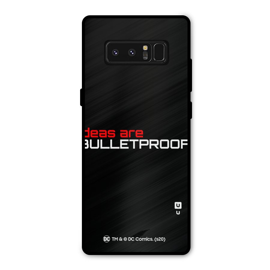 Vendetta Ideas are Bulletproof Metal Back Case for Galaxy Note 8